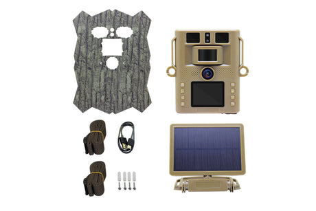 Caméra de faune solaire 4k wifi hibou à équipement furtif