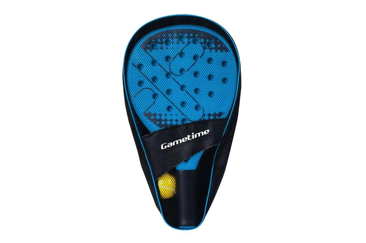 Jeu de padel Gametime de 2 raquettes avec balle dans un sac de rangement, 3 pièces.