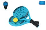 Jeu de padel Gametime de 2 raquettes avec balle dans un sac de rangement, 3 pièces.