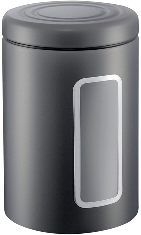 Conteneur de stockage Wesco classic line avec fenêtre | 2 litres | métal - graphite mat | pot de stockage