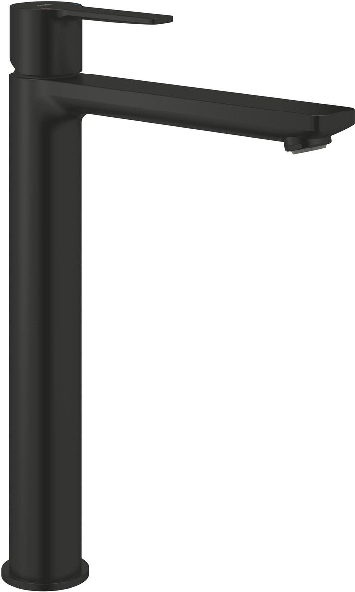 Grohe Lineare nouveau mitigeur de lavabo en saillie taille XL – pour lavabos – ecojoy – fastfixation plus – noir mat