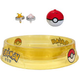 Battle spinner 2 pack avec stade pikachu #1, miaulement, poke ball poke ball