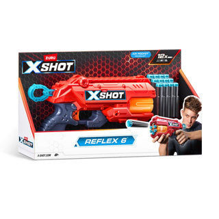 Blaster Zuru x-shot reflex 6 avec 12 fléchettes