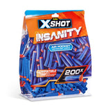 Recharge de pack de 200 fléchettes Zuru x-shot insanity | 2 pièces