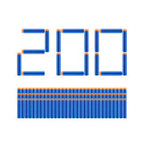 Recharge de pack de 200 fléchettes Zuru x-shot insanity | 2 pièces