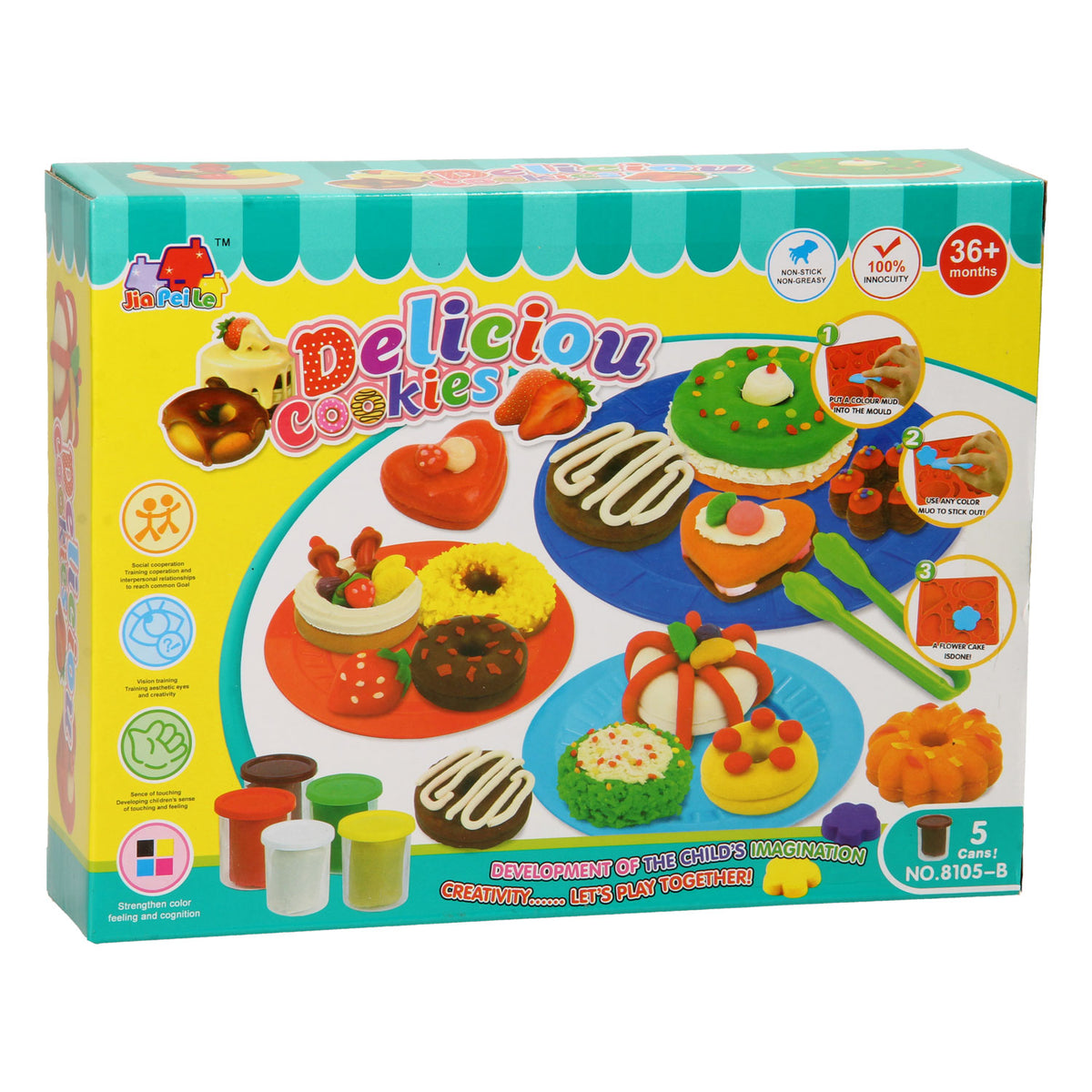 Ensemble de biscuits en argile