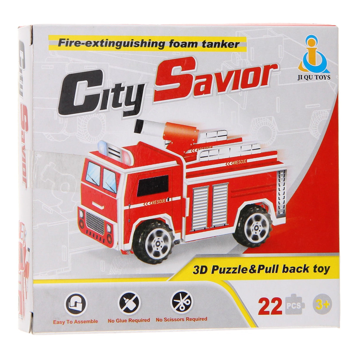 Truck del fuoco del puzzle 3D