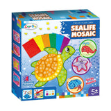 Mosaïque artisanale d'animaux marins