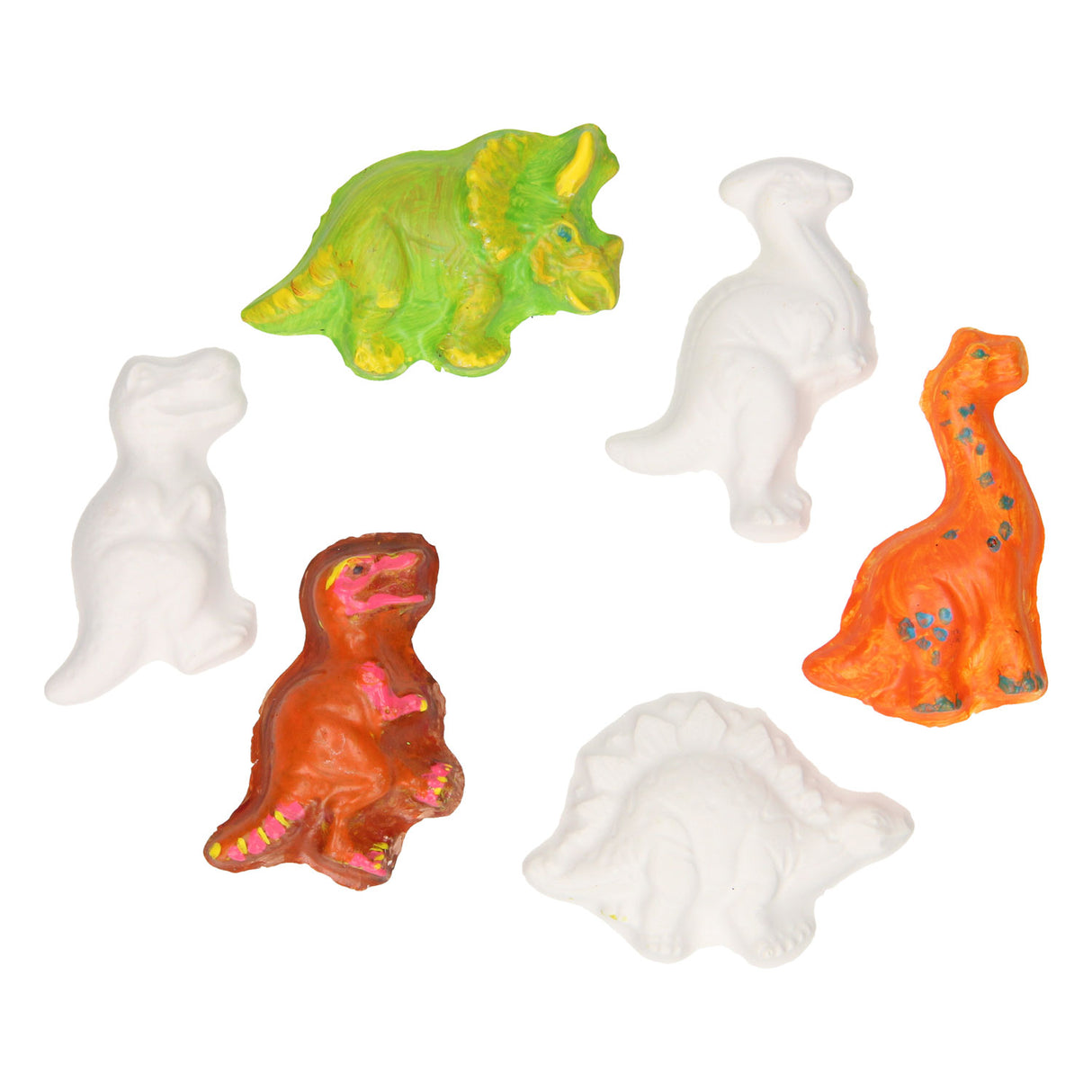 Gips Gieten Glow in the Dark Magnets Dino's