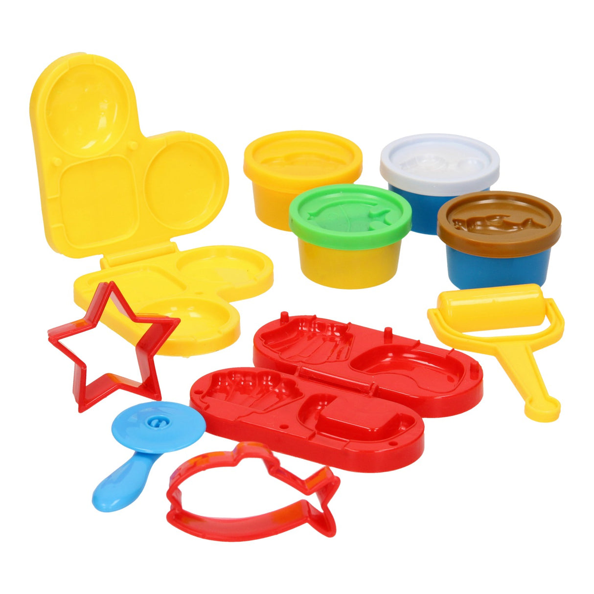 Set d'argile pour restauration rapide - 4 pots en argile - 10 pcs.