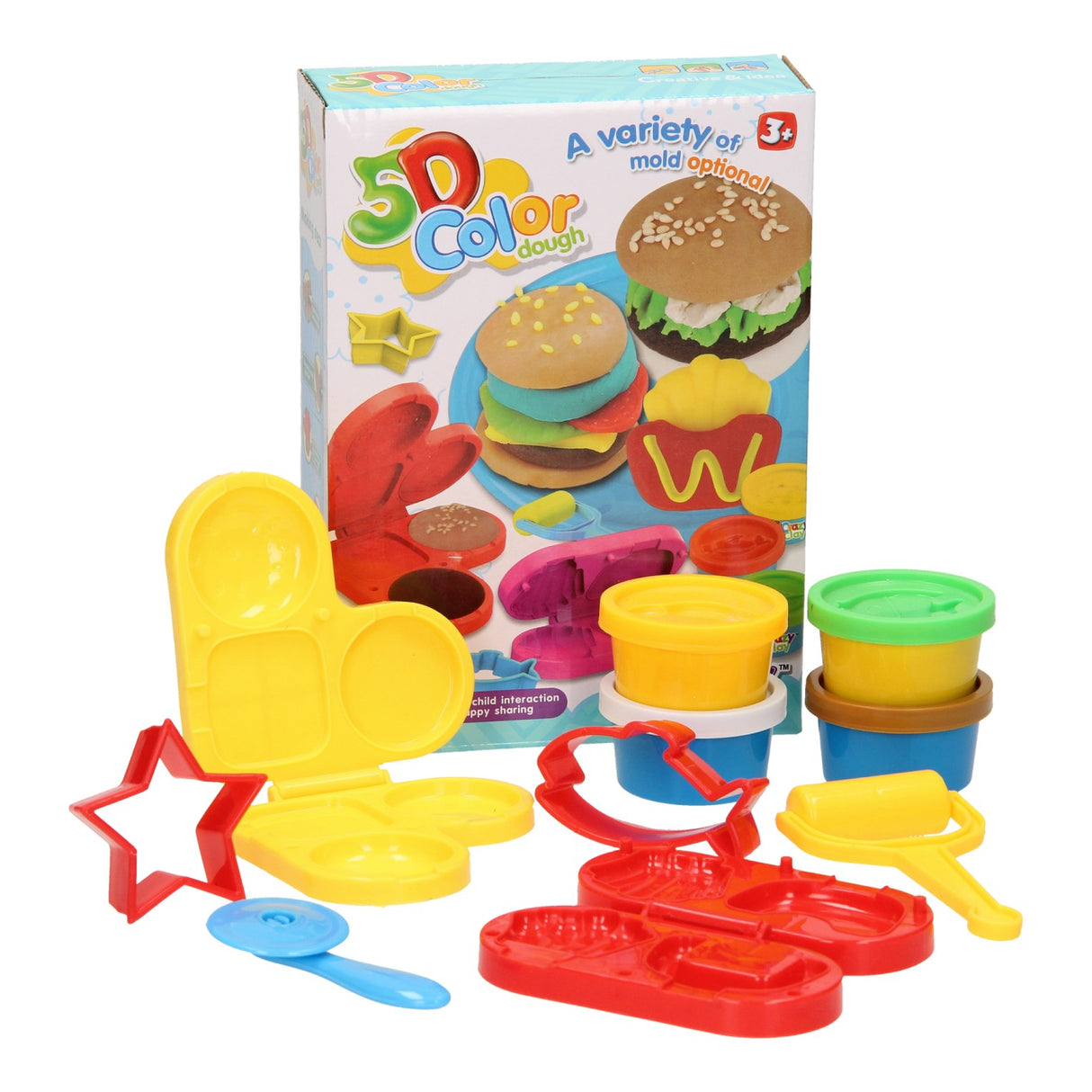 Set d'argile pour restauration rapide - 4 pots en argile - 10 pcs.