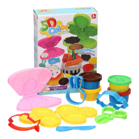 Ensemble d'argile - friandises - 4 pots en argile - 11 pcs.