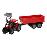 Tractor con cargador frontal y trailer 1:32