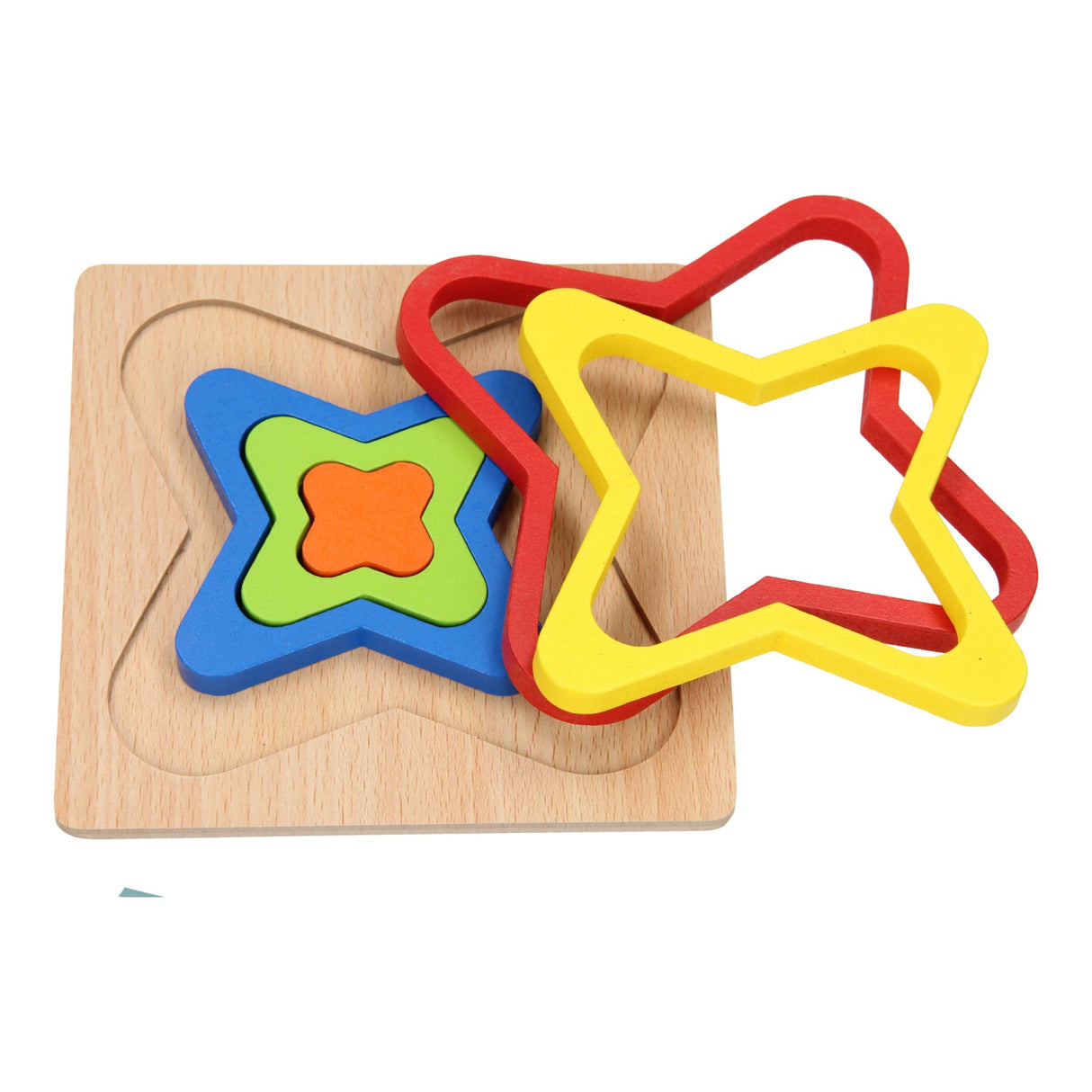 Puzzle forme en bois - forme papillon