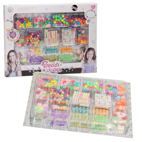 Ensemble de perles colorées, 17 pcs.