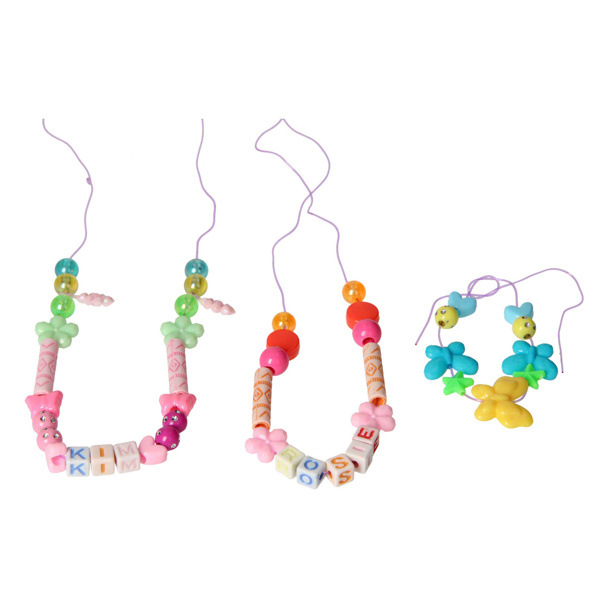 Ensemble de perles colorées, 17 pcs.