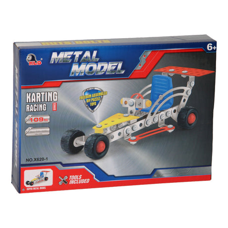 Construction de voiture de course en métal, 109 pcs.