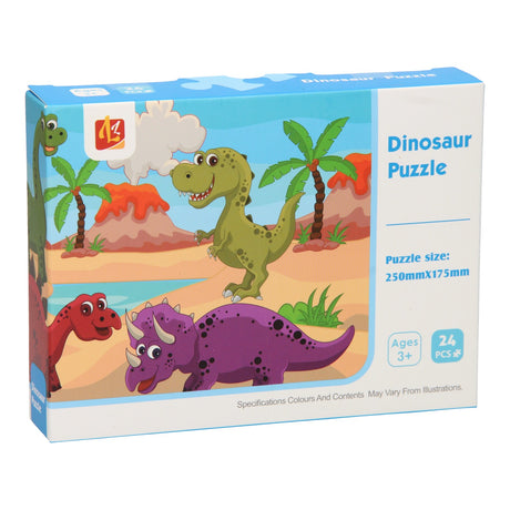 Puzzle dinosaures, 24 pcs.