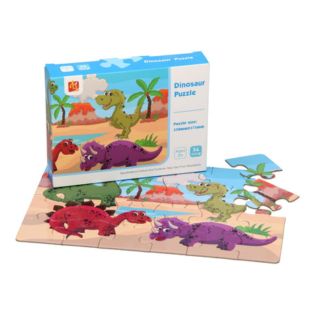 Puzzle dinosaures, 24 pcs.