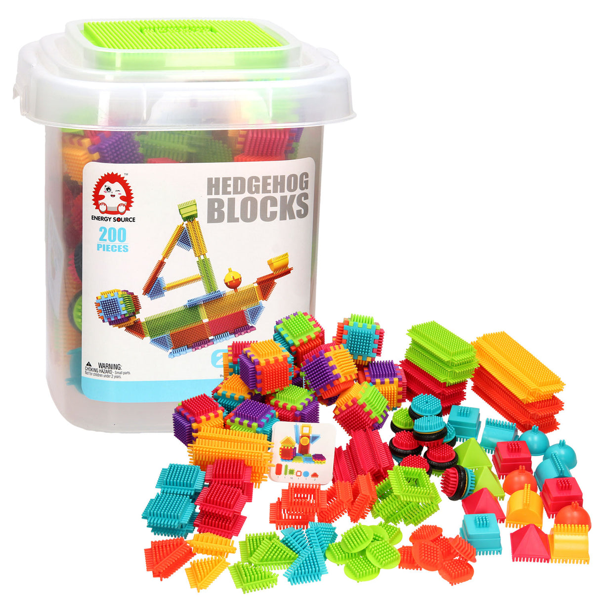 Bloko Bristle Blocks in Storage Box, 200dlg.