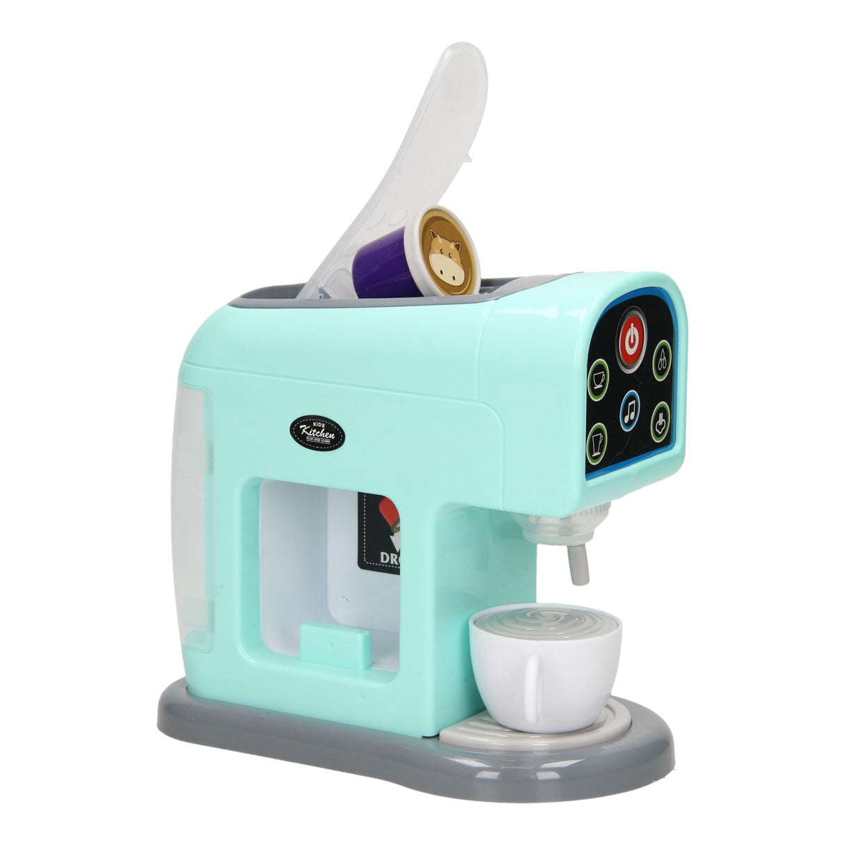 Toy coffee machine with cups