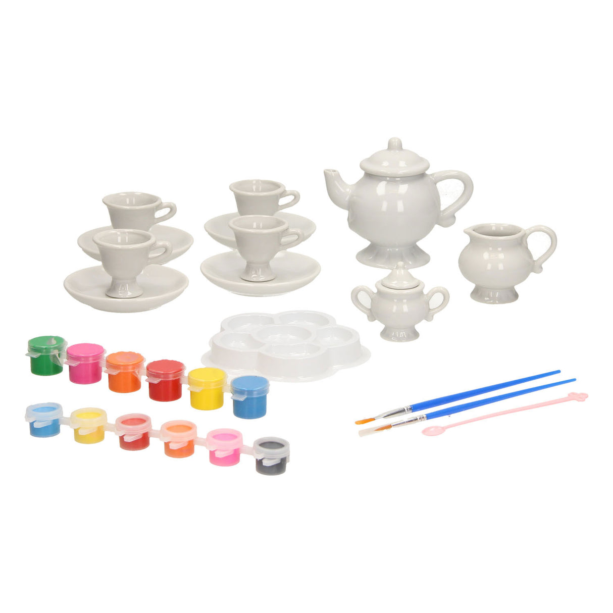 Paint your own tea set, 18dlg.