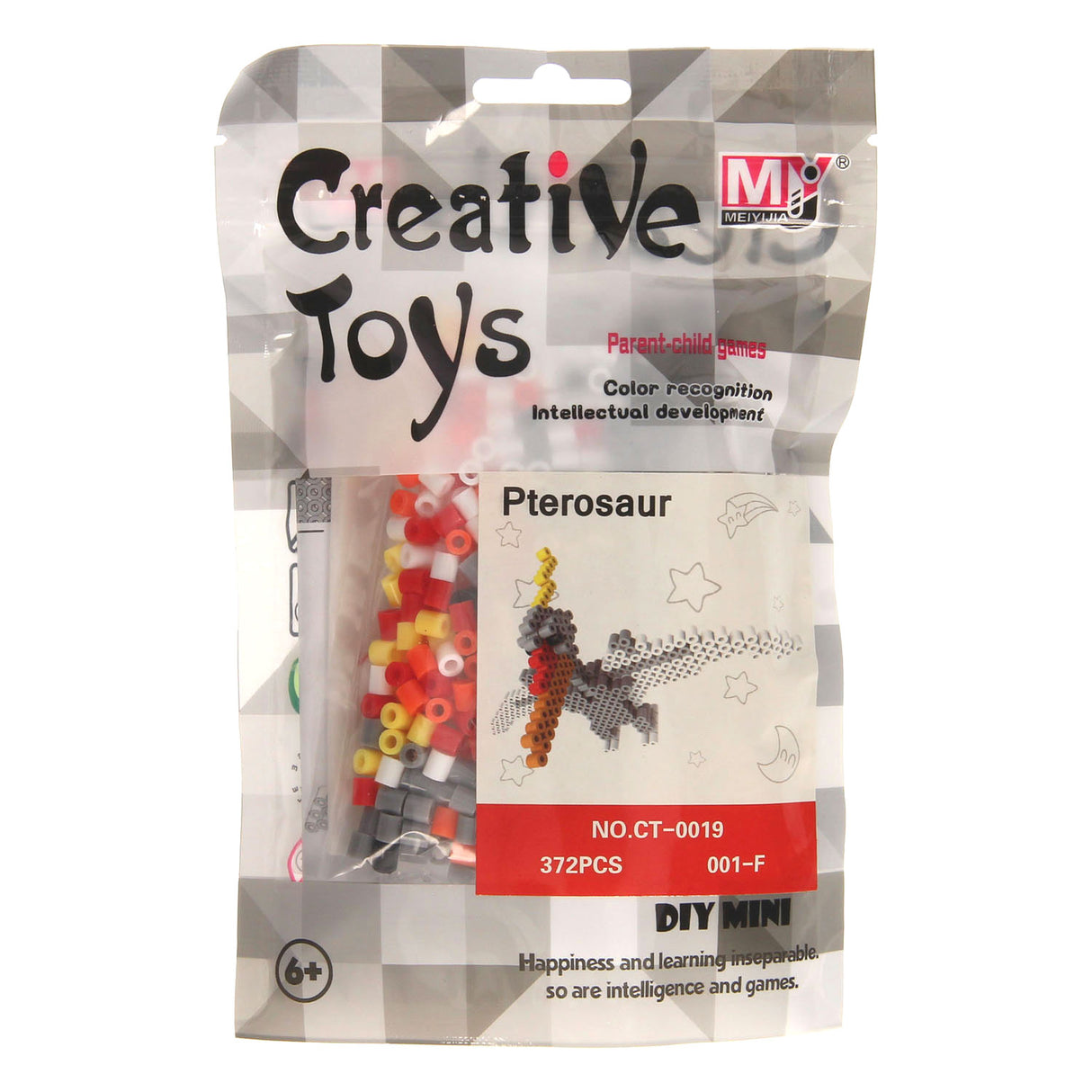 Set de perles thermocollantes dinosaure