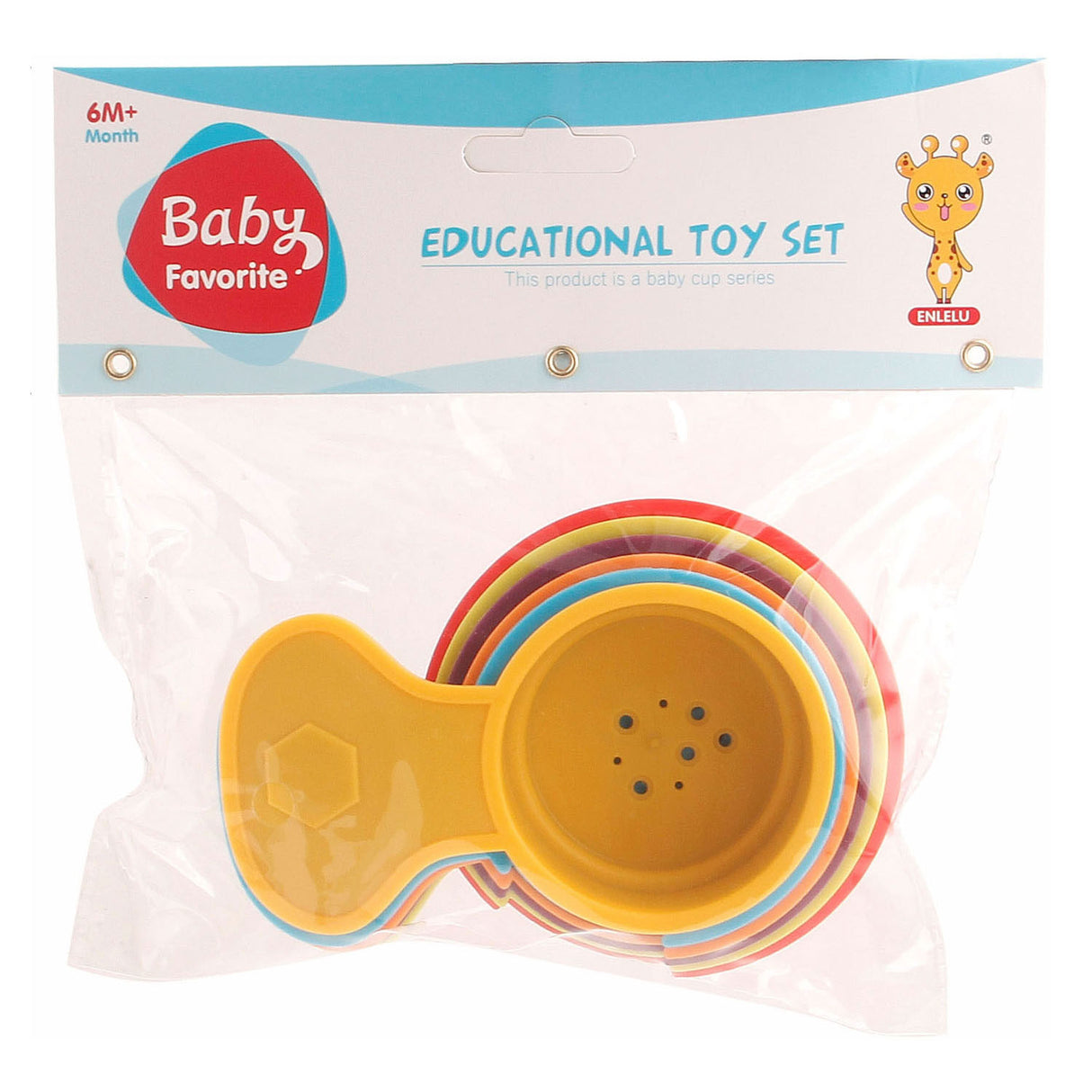 Gobelets empilables avec anse, 6 pcs.