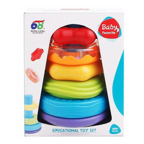Jouets Lobbes, par exemple tour à empiler pour bébé