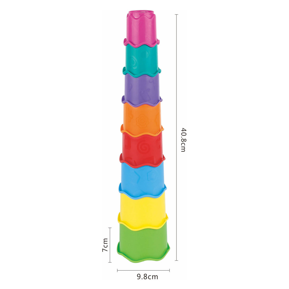 Couleur de la tour d'empilage, 8 pcs.
