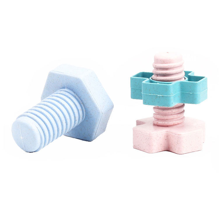 Vis de construction pastel dans une boîte de rangement, 24 pcs.