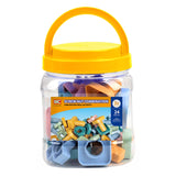Vis de construction pastel dans une boîte de rangement, 24 pcs.