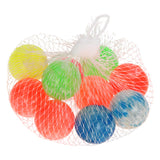Balles rebondissantes colorées, 10 pcs.