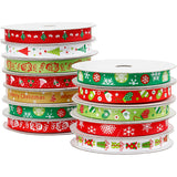 Ruban de Noël, l: 10 mm, 12x3 m 1 boîte