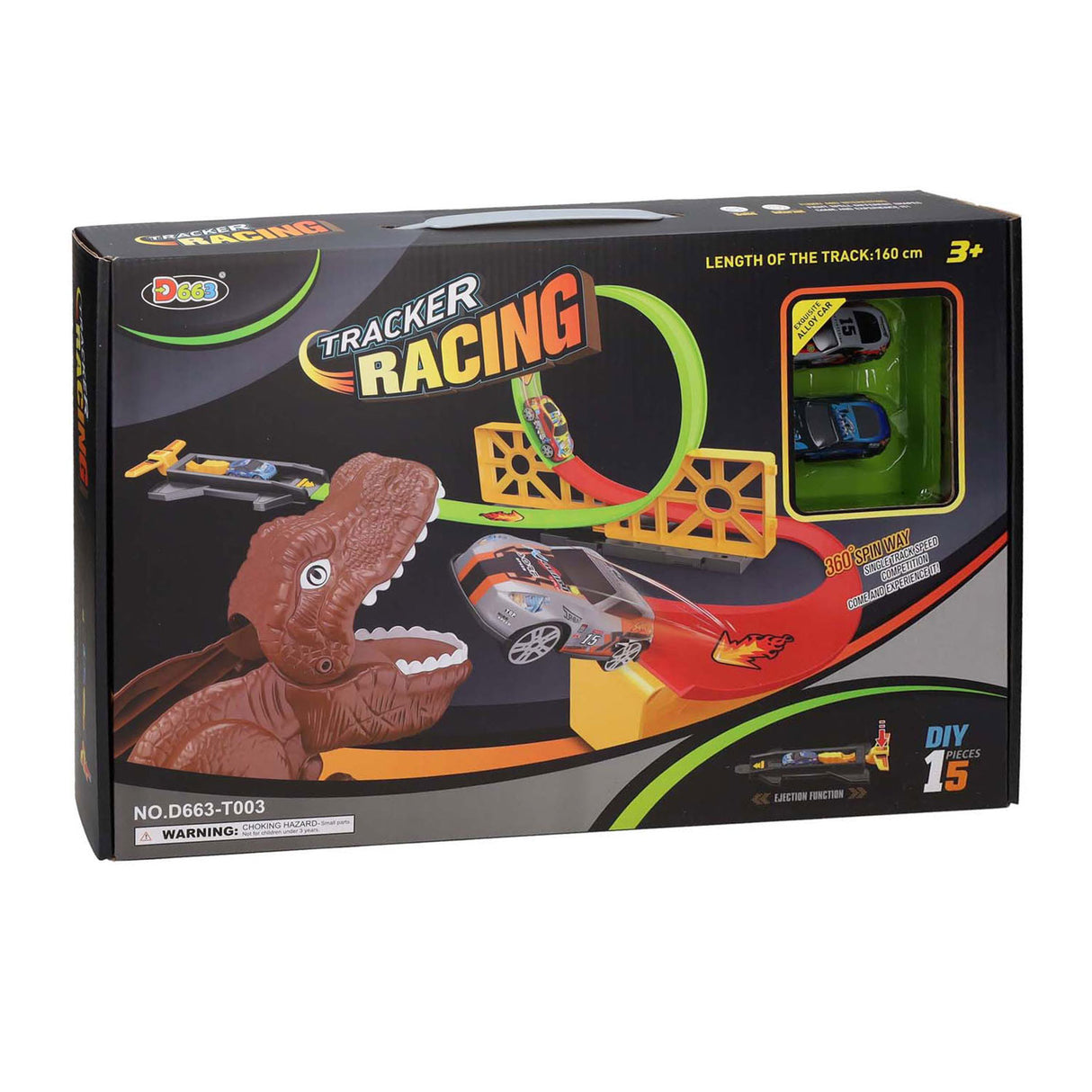 Coffret de lancement Dino avec rampe en boucle