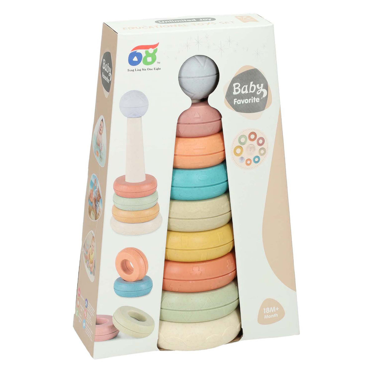 Baby Stack Tower Pastel