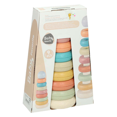 Lobbes jouets par exemple tour à empiler bébé pastel