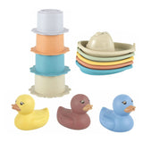 Ensemble de jouets de bain pastel, 12 pièces.