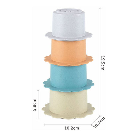 Ensemble de jouets de bain pastel, 12 pièces.