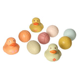 Jouets Lobbes, par exemple, ensemble de jouets de bain avec balles de bain sensorielles, canards en caoutchouc, pastel