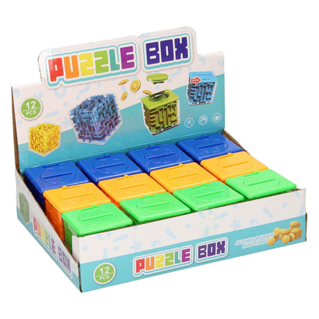 Tirelire cube de patience, 12 pcs.