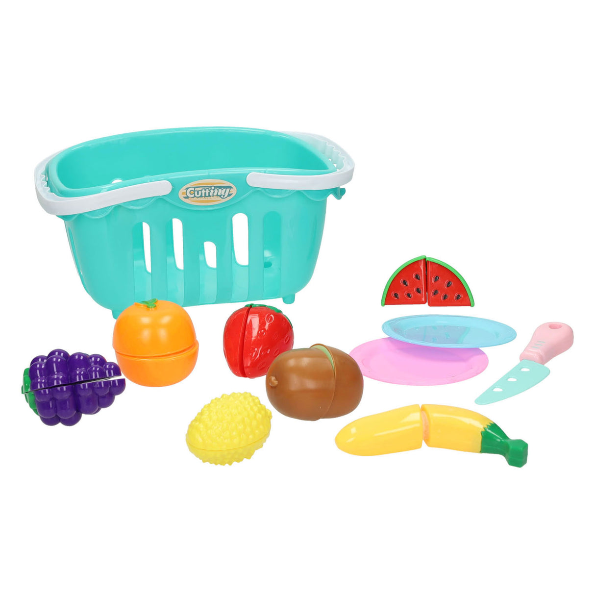 Couper des fruits dans un panier