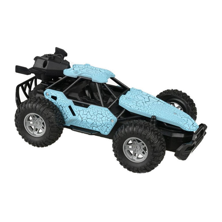 Voiture RC avec fonction fumée - bleue
