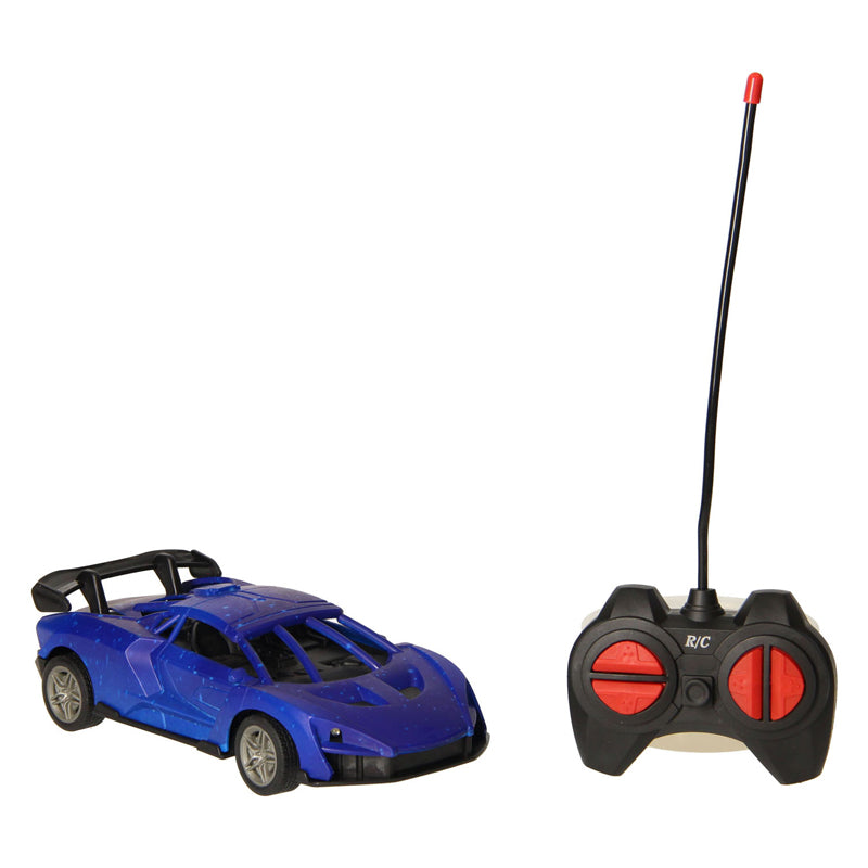 Voiture de course RC Blue Black-contrôlée