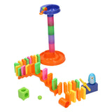 Jeu de dominos en forme de piste de marbre, 43 pièces.