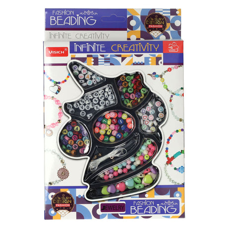 Ensemble de perles à la mode, lettres et chiffres