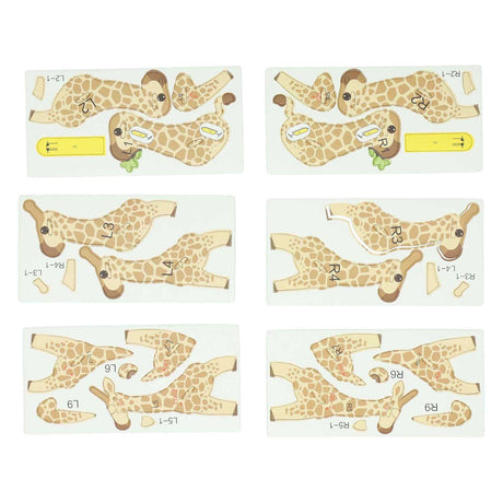Puzzle 3D girafe, 30 pcs.