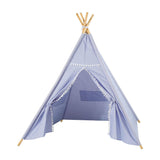 Luxe tipi tent blauw met lichtjes, 128cm