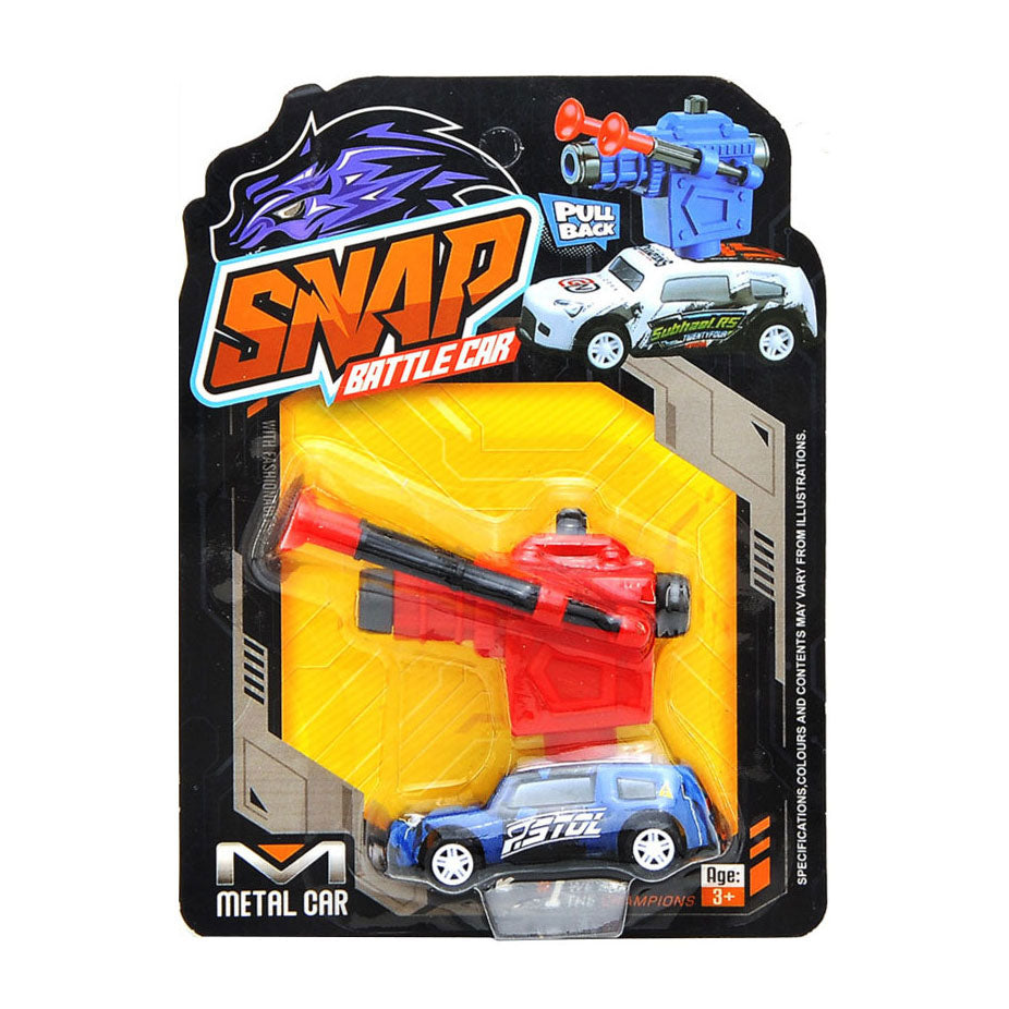 Voiture en métal avec fonction de tir