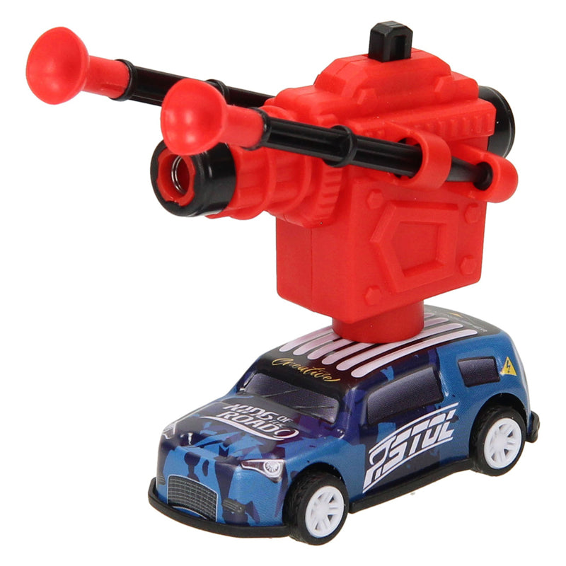 Voiture en métal avec fonction de tir
